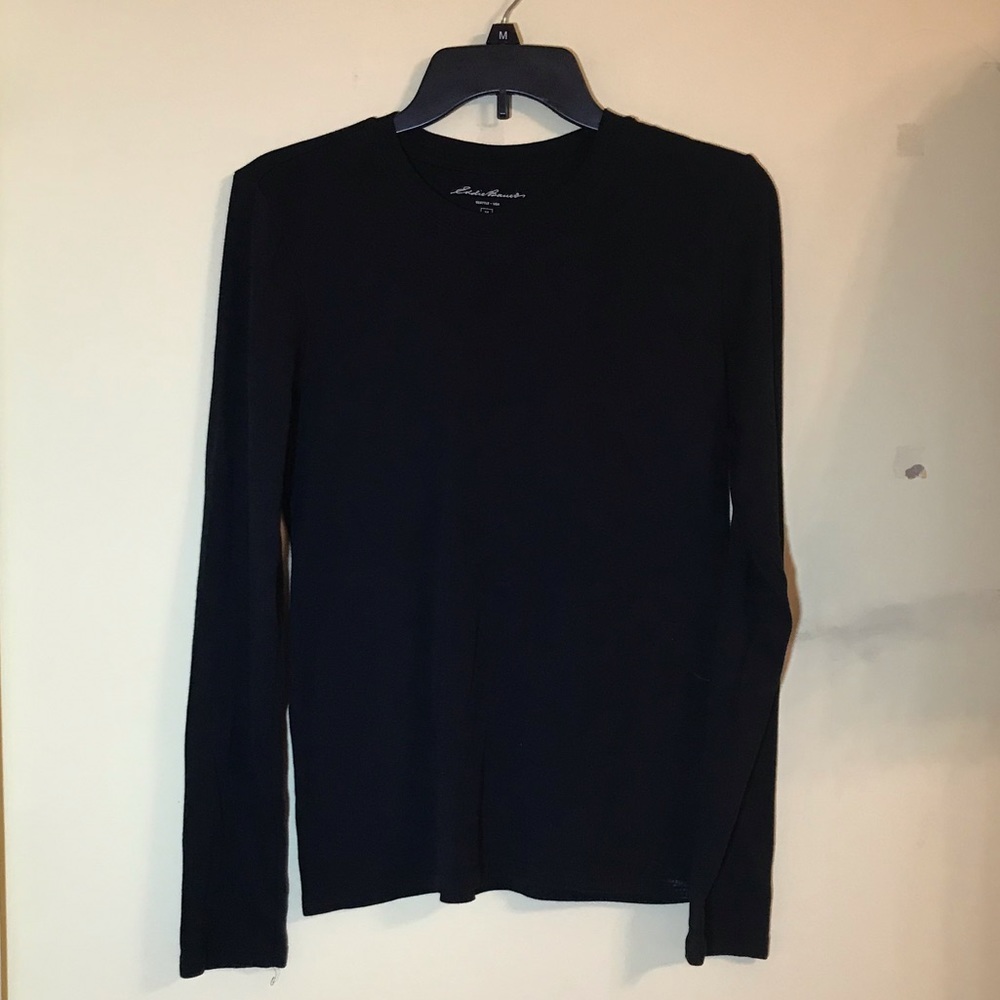 Eddie Bauer Black Long Sleeve T-shirt